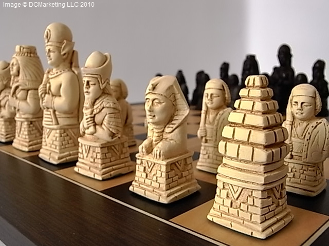 Egyptian Plain Theme Chess Set
